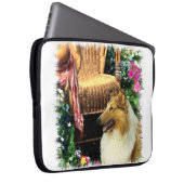 Sable Rough Collie Art Laptopschutzhülle (Vorne Rechts)