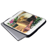 Sable Rough Collie Art Laptopschutzhülle (Vorne Knopf)