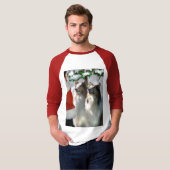 Sable Rough Collie Christmas Geschenke T-Shirt (Vorne ganz)