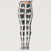 Sable Rough Collie Christmas Leggings (Vorderseite)