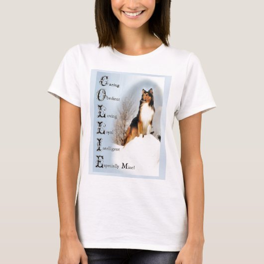 Sable Rough Collie Geschenke T-Shirt (Vorderseite)