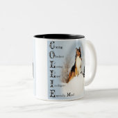 Sable Rough Collie Geschenke Zweifarbige Tasse (VorderseiteRechts)