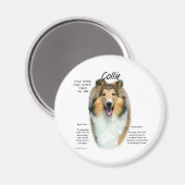 Sable Rough Collie Meet Breed - Magnet (Vorderseite/Rückseite)