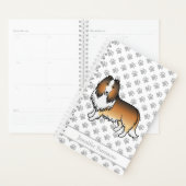 Sable Rough Collie Niedlich Cartoon Dog & Name Planer (Anzeige)