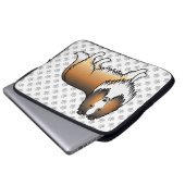 Sable Rough Collie Niedlich Cartoon Dog & Paws Laptopschutzhülle (Vorne Knopf)