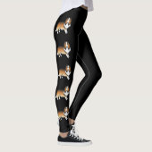 Sable Rough Collie Niedlich Cartoon Hunde Leggings (Rechts)