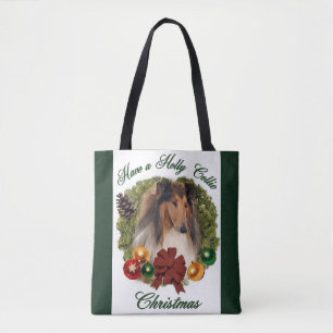 Sable Rough Collie Weihnachten Tasche
