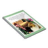 Sable Rough Collie wo Liebe wächst Notizblock (Rechte Seite)