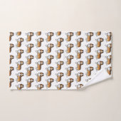 Sable Shetland Sheepdog Cartoon Dog Muster Badhandtuch Set (Handtuch)
