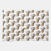 Sable Shetland Sheepdog Cartoon Dog Muster Geschirrtuch (Horizontal)