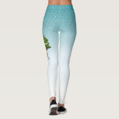 Sable Shetland Sheepdog im Winterwald Leggings (Rückseite)