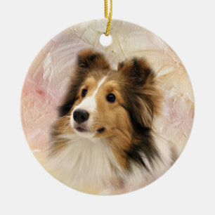 Sable Shetland Sheepdog Keramikornament