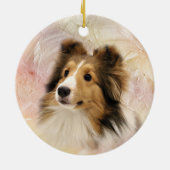 Sable Shetland Sheepdog Keramikornament (Hinten)