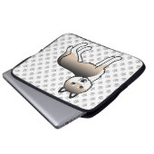 Sable Siberian Husky Niedlich Cartoon Dog Laptopschutzhülle (Vorne Knopf)