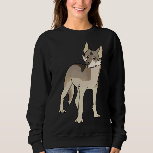 Sable Siberian Husky Sweatshirt (Vorderseite)