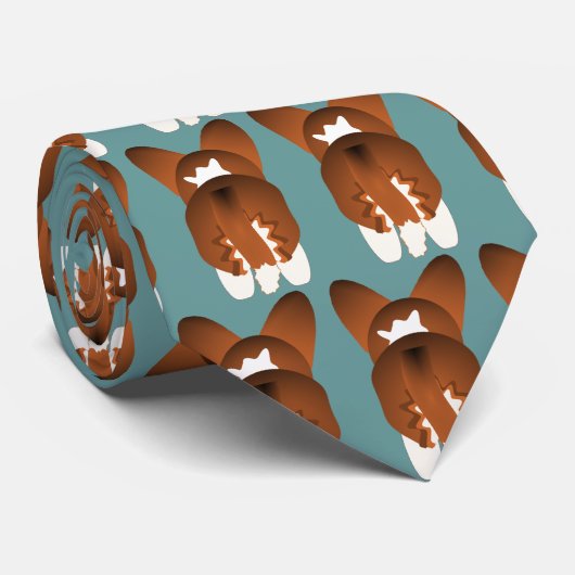 Sable-Wolljacken-Walisercorgi-Krawatte Krawatte (Gerollt)