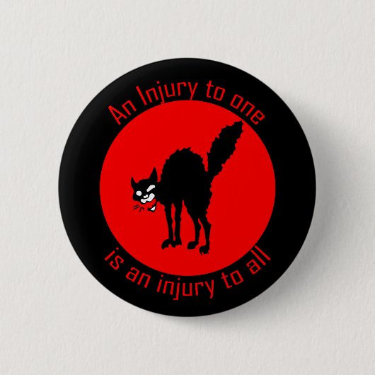 Sabo Tabby An Inverletze to One ist eine Verletzun Button (Vorderseite)