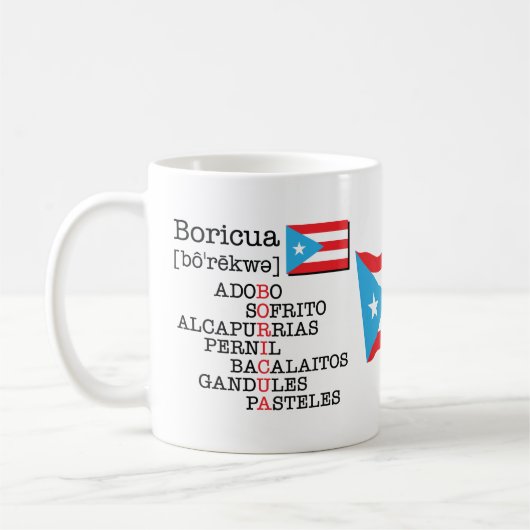 Sabor Boricua Kaffeetasse (Links)