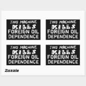 Sabotage-Aufkleber: Abhängigkeit von ausländischem Rechteckiger Aufkleber (Blatt)