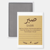 Sabr-Haftnotiz Magnet (Vorderseite/Rückseite)