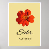 Sabr Modern Islamic Wall Art Poster (Vorne)