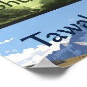 Sabr, Shukr, Tawakkul | Modern Muslim Home Gift Po Poster (Ecke)