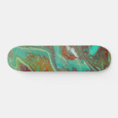 Sabre Dance 3 Green Red Abstrakt Skateboard Deck (Horizontal)
