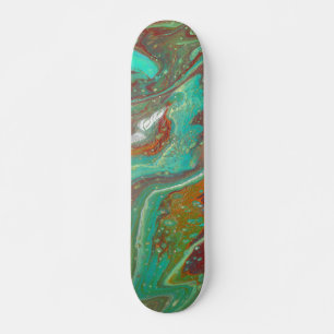 Sabre Dance 3 Green Red Abstrakt Skateboard Deck