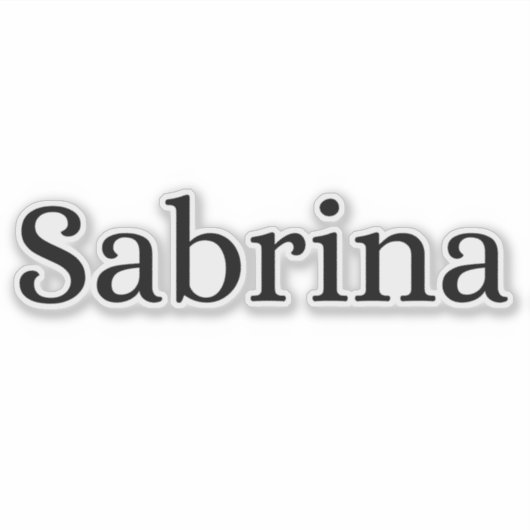 Sabrina Aufkleber (Vorderseite)