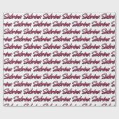 Sabrina faded pink personalisiertes Geschenkpapier (Flach)