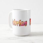 Sabrina - Floral and Bee Design Mug Kaffeetasse (Vorderseite Links)
