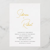 Sabrina Modern Wedding Einladung (Vorderseite)