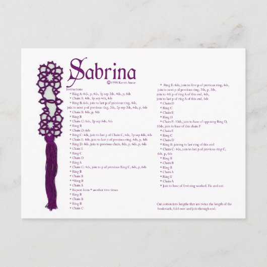 Sabrina Postcard Postkarte (Vorderseite)