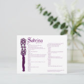 Sabrina Postkarte (Stehend Vorderseite)