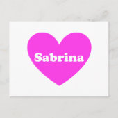 Sabrina Postkarte (Vorderseite)