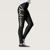 Sabrina white gold Handwriting Hose Leggings (Rechts)