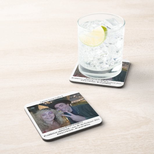 #SABRINACARPENTER #PRODUCER with #LAURAHGUILLEN Getränkeuntersetzer (Rechte Seite)