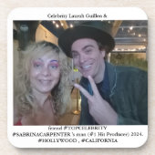 #SABRINACARPENTER #PRODUCER with #LAURAHGUILLEN Getränkeuntersetzer (Vorderseite)