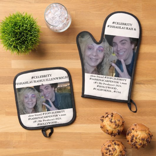 #SABRINACARPENTER #PRODUCER with #LAURAHGUILLEN Ofenhandschuh & Topflappen-Set (Oben Unten)