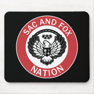 Sac and Fox Nation Flagge Oklahoma Mousepad