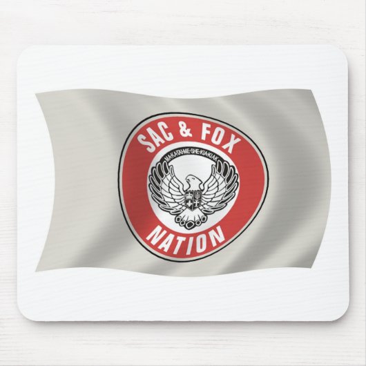 Sac & Fox Nation (Oklahoma) Flag Mousepad (Vorne)