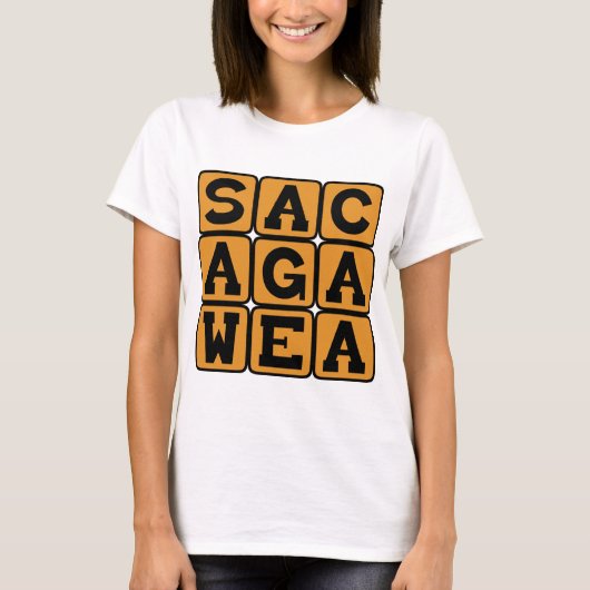 Sacagawea, amerikanischer Ureinwohner T-Shirt (Vorderseite)