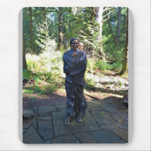 Sacagawea Statue, Fort Clatsop, Astoria, Oregon Mousepad