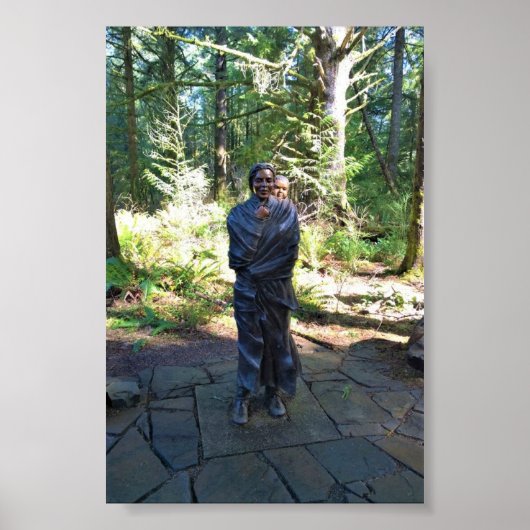 Sacagawea Statue, Fort Clatsop, Astoria, Oregon Poster (Vorne)