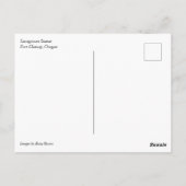 Sacagawea Statue, Fort Clatsop, Astoria, Oregon Postkarte (Rückseite)