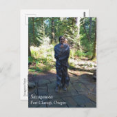 Sacagawea Statue, Fort Clatsop, Astoria, Oregon Postkarte (Vorne/Hinten)