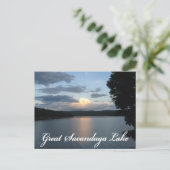 Sacandaga bewölkt Postkarte (Stehend Vorderseite)