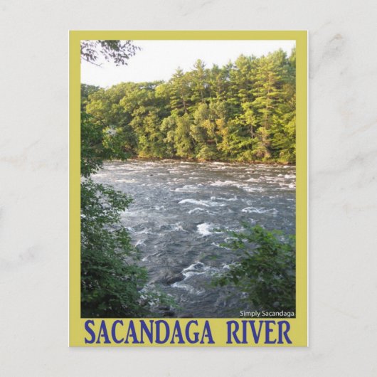 Sacandaga-Fluss Postkarte (Vorderseite)