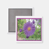 Sacandaga Lila Burst Magnet (Vorderseite/Rückseite)