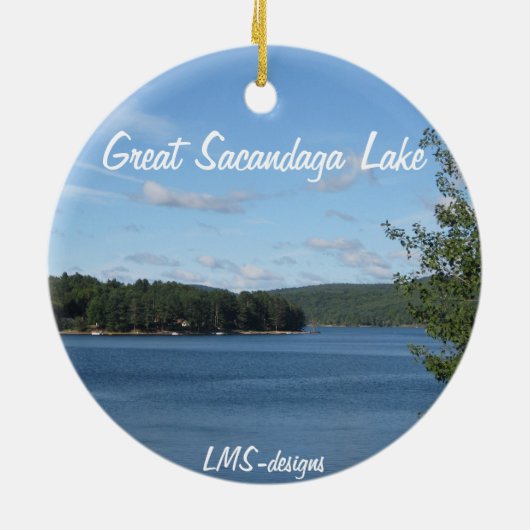 Sacandaga Ruhe-Verzierung Keramikornament (Hinten)